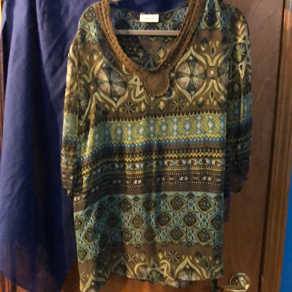 Italian Evening blouse and skirt - Picture 1 of 8